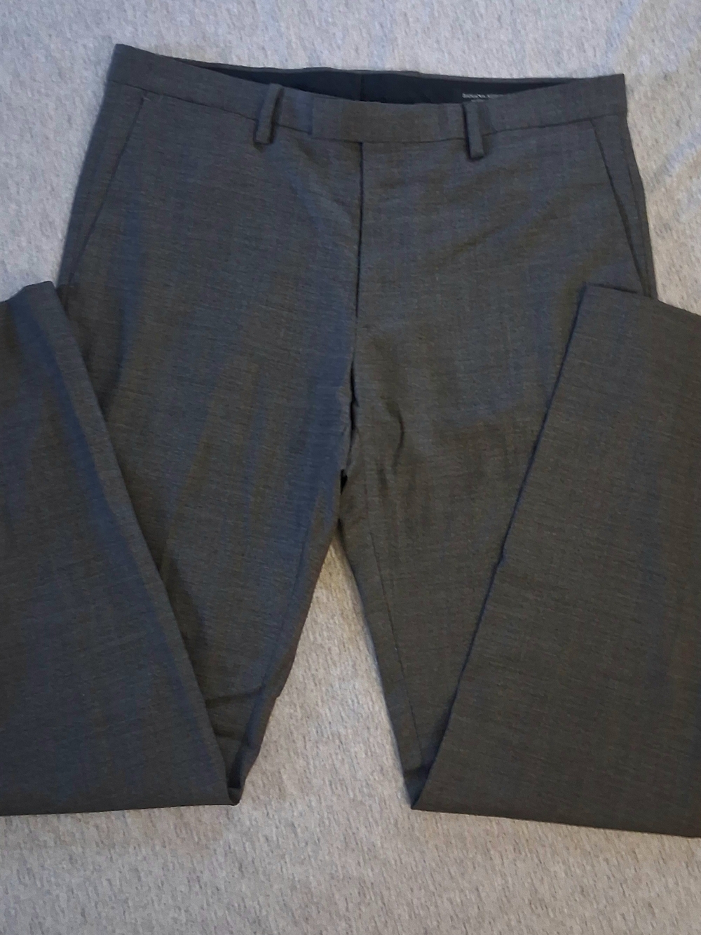 Banana Republic Mens Black Wool Modern Slim Fit Pants 33×32